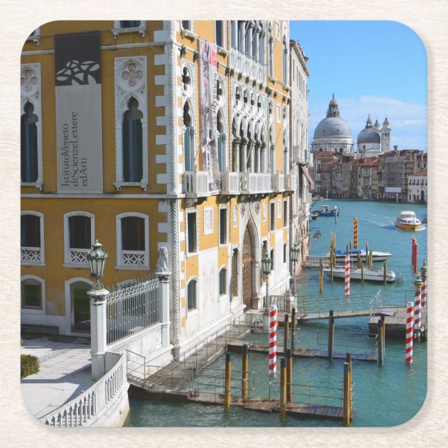 Dessous-de-verre Carré En Papier Venise Italie (Devant)
