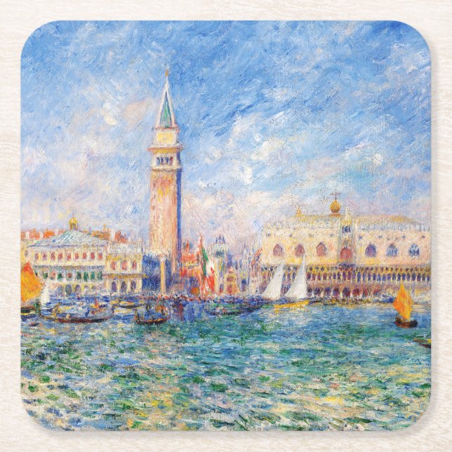 Dessous-de-verre Carré En Papier Venise, Venezia, Renoir (Devant)