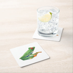 Dessous-de-verre Carré En Papier Vert clair