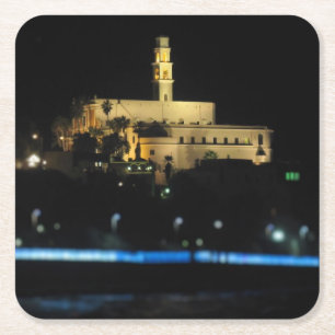 Dessous-de-verre Carré En Papier Vieille ville de Jaffa - Tel Aviv, Israël - Dessou