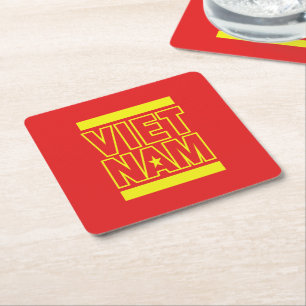 DESSOUS-DE-VERRE CARRÉ EN PAPIER VIETNAM