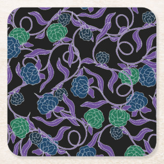 Dessous-de-verre Carré En Papier Vigne au Clair de Lune - Collection Mysticool