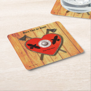 Dessous-de-verre Carré En Papier Viking Valentine - Raven