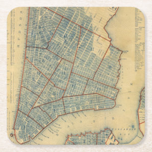 Dessous-de-verre Carré En Papier Ville de NewYork