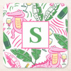 Vin Alligator Pink Vert Monogramme Blanc