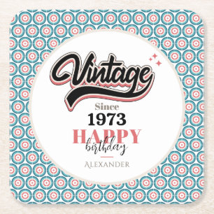 Dessous-de-verre Carré En Papier Vintage depuis - 1973