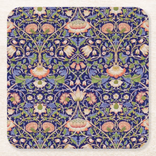 Dessous-de-verre Carré En Papier Vintage motif floral, William Morris