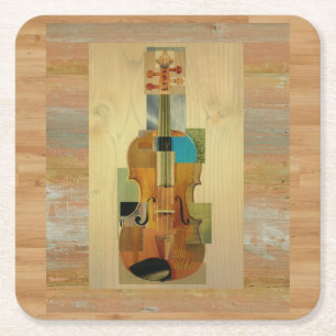 Dessous-de-verre Carré En Papier Violon composé