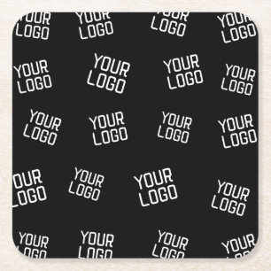 Dessous-de-verre Carré En Papier Votre logo ou image   Modèle de recherche aléatoir