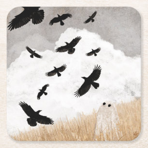Dessous-de-verre Carré En Papier Walter & The Crows
