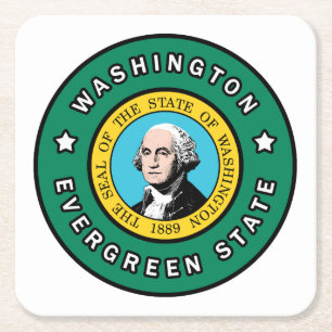 Dessous-de-verre Carré En Papier Washington