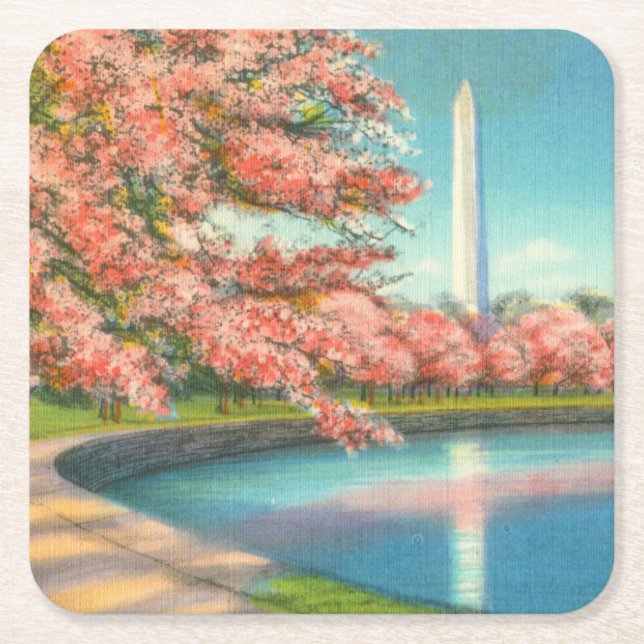 Dessous-de-verre Carré En Papier Washington (Devant)