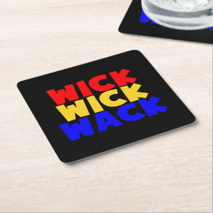 Dessous-de-verre Carré En Papier Wick Wick Wack
