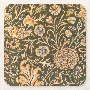 Dessous-de-verre Carré En Papier William Morris Cherwell Motif de fond d'écran