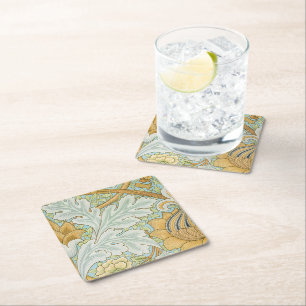 Dessous-de-verre Carré En Papier William Morris - Feuillage Vintage et motif floral