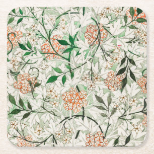 Dessous-de-verre Carré En Papier William Morris Jasmine Garden Flower Classic