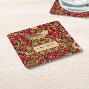 Dessous-de-verre Carré En Papier William Morris Strawberry Thief Carré Paper Coast