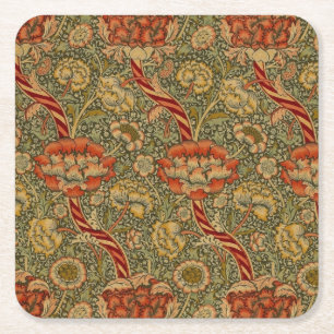 Dessous-de-verre Carré En Papier William Morris Wandle Anglais Floral Damask Design