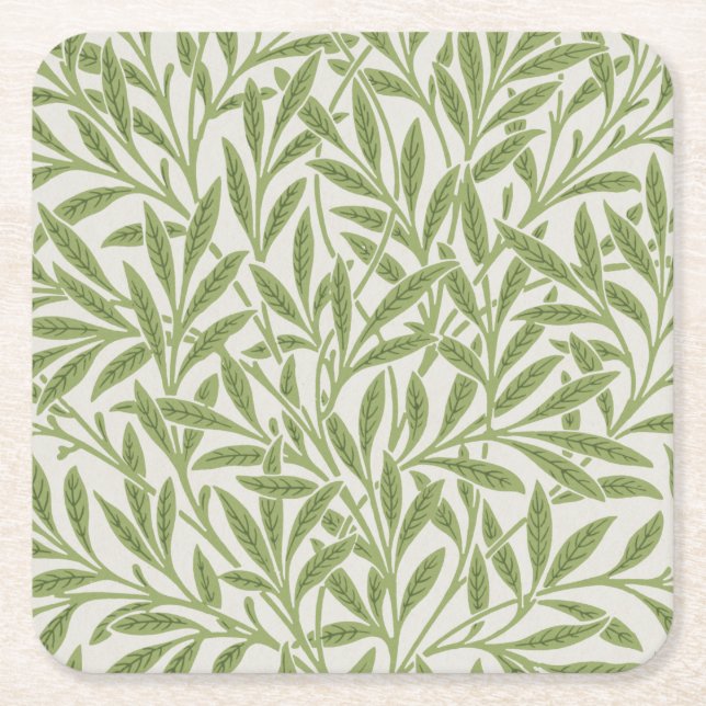 Dessous-de-verre Carré En Papier Willow Motif, William Morris (Devant)