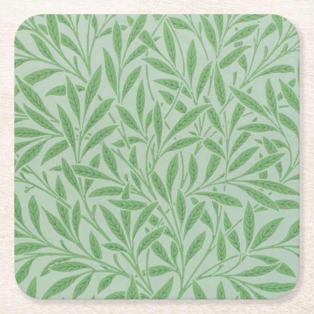 Dessous-de-verre Carré En Papier Willow Motif, William Morris (Devant)