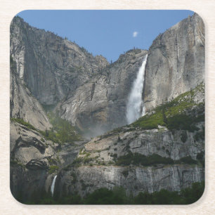 Dessous-de-verre Carré En Papier Yosemite Falls III du Parc national de Yosemite