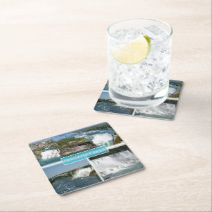 Dessous-de-verre Carré En Papier zCA012 NIAGARA TOMBE du pont Rainbow,