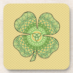 Dessous de verre Carré Shamrock celtique