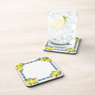 Dessous-de-verre Carrelage méditerranéen clair Sicilien Citrus Lemo