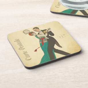 Dessous-de-verre Carte Beverage Postale Coaster