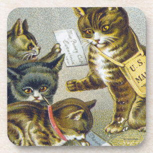 Dessous-de-verre Carte commerciale de fil, 1880