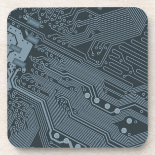 Dessous-de-verre Carte de circuit gris