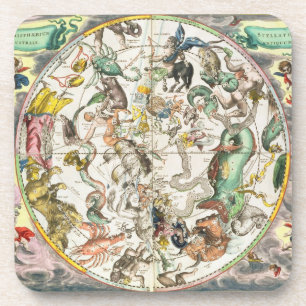 Dessous-de-verre Carte de l'hémisphère sud, 'du Celestia