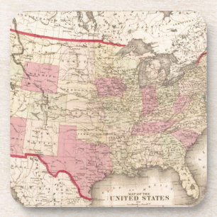 Dessous-de-verre Carte des États-Unis 5