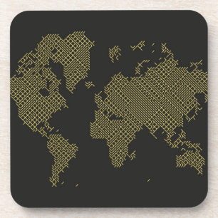 Dessous-de-verre Carte du monde de Digitals