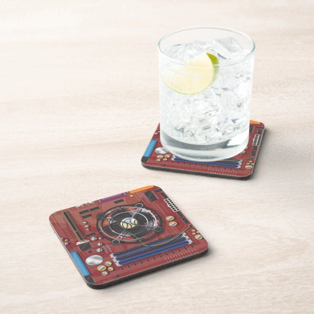 Dessous-de-verre Carte mère d'ordinateur (Côté Droit)
