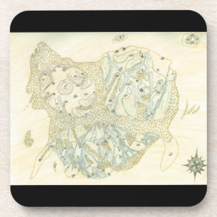 Dessous-de-verre Carte non étiquetée de Trino