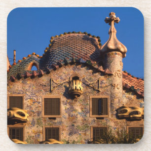 Dessous-de-verre Casa Batilo, architecture Gaudi, Barcelone,