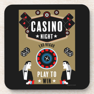 Dessous-de-verre Casino Gambling Poker Roulette