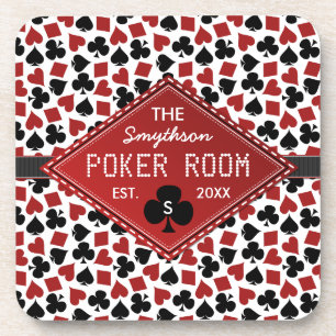 Dessous-de-verre Casino personnalisable de pièce de tisonnier