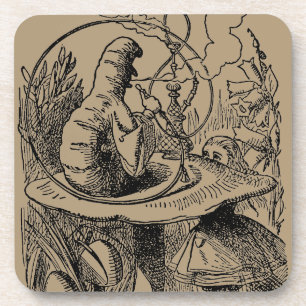 Dessous-de-verre Caterpillar Narguilé Vintage Alice au Pays des Mer