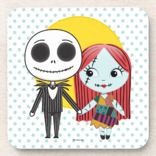 Dessous-de-verre Cauchemar avant Noël   Jack & Sally Emoji