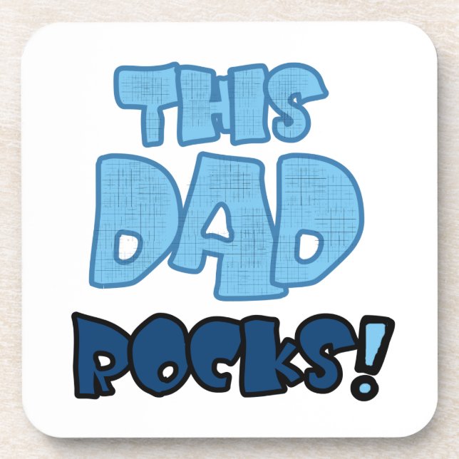 Dessous-de-verre Ce Papa Rocks Des Cadeaux (Devant)