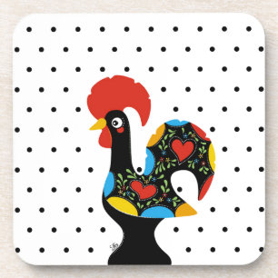 Dessous-de-verre Célèbre coq de Barcelos Nr 09 - Pois