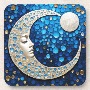 Dessous-de-verre Celeste : Femme dans la lune
