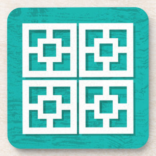 Dessous-de-verre Centre Siècle Moderne Breeze Blocks Aqua Dessous d