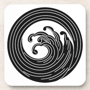 Dessous-de-verre Cercle d'onde en spirale