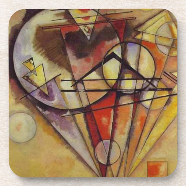 Dessous-de-verre Cercles Abstraits Kandinsky (Devant)