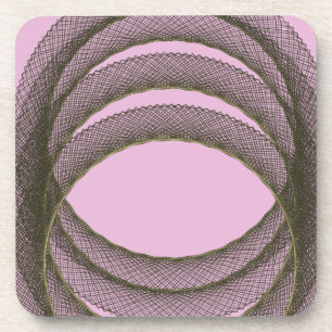Dessous-de-verre cercles se chevauchant dans l'arrière - plan viole