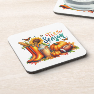 Dessous-de-verre C'est la saison Beverage Coaster
