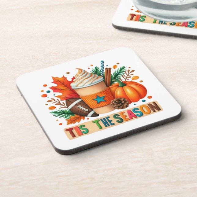 Dessous-de-verre C'est la saison Beverage Coaster (Côté gauche)